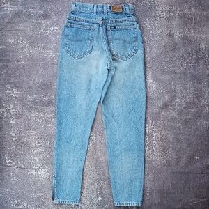 Vintage 1980s LEE Mom Denim Jeans Talon 42 Zipper